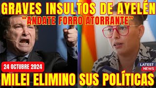 ¡ÚLTIMA HORA 🚨 AYELÉN MAZZINA INSULTA GRAVEMENTE A MILEI POR ELIMINAR HOY POLÍTICAS DE GÉNERO [upl. by Prestige27]