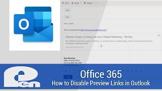 How to Disable Preview Links in Outlook  Office 365 [upl. by Winthorpe984]