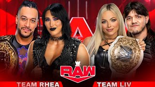 Rhea Ripley amp Damian Priest vs Liv Morgan amp Dominik Mysterio Full Match WWE Raw Highlights [upl. by Inus447]