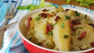 SALATA CALDA DE CARTOFI SI BACON LA SLOW COOKER [upl. by Yesiad924]