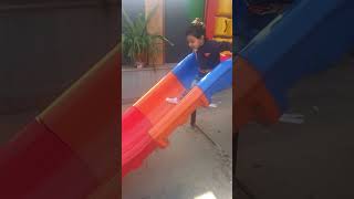 Enjoying Sliding Jhula 🥰😊 slide jhula playground park shorts funwithbhavishya [upl. by Svend]