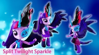 MLP Midnight Sparkle Custom Split Pony Doll Transformed Twilight Sparkle Equestria Girls Minis [upl. by Winfrid]