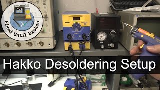 Hakko FM 2024 Desoldering Pump Setup and Test [upl. by Oyam473]