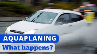 Aquaplaning real footage How to stay safe [upl. by Ever]