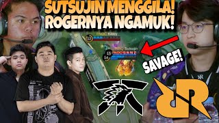 SUTSUJIN SAVAGE NGAMUK BANTAI ONIC PAKE ROGER  RRQ VS ONIC MATCH 1  MPL S14 [upl. by Mannie]