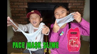 FACE MASK SLIME  NO GLUE  NO BORAX [upl. by Brynne554]