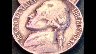 1946 Jefferson Nickel 161 Million Produced [upl. by Lraep]