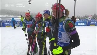 Biathlon  quotOberhof 2019quot  Staffel Damen  Relay Women [upl. by Atinniuq864]