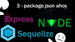 Node api with mysql using sequelize part 3  changing packagejson [upl. by Skipper]