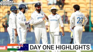 India vs New Zealand 3rd Test Day 1 Highlights 2024  IND vs NZ 3rd Test Day 1 Highlights 2024 [upl. by Gnouc]