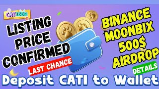 Catizen latest update  cati token listing price  catizen airdrop connect wallet  moonbix airdrop [upl. by Eisso]