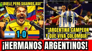 ¡RELATO EPICO RELATOR COLOMBIANO GRITA EL GOL DE ARGENTINA COMO UN VERDADERO HERMANO SUDAMERICANO [upl. by Yna]