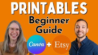 Make Money Selling Printables on Etsy  BEGINNER GUIDE [upl. by Esoryram]