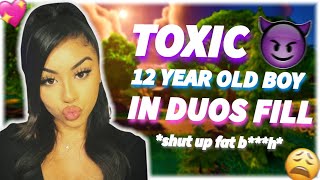 GIRL VOICE TROLLING A TOXIC 12 YEAR OLD 👿😩 [upl. by Elleirad]