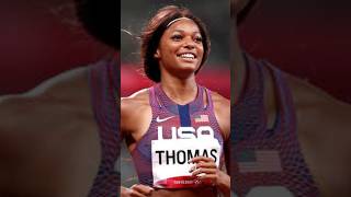 Gabby Thomas advances to womens 200m semis parisolympics2024 america [upl. by Cleland468]