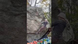 Barndoor Problem V2 ⭐️⭐️⭐️  Moore’s Wall Bouldering [upl. by Elleivap]