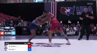 86 Kg Semis  Aaron Brooks Nittany Lion Wrestling Club  TMWC Vs Mark Hall Pennsylvania RTC  TM [upl. by Philippine]