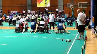 2014 Boccia World Championships BC3 Pairs Semi final 1st end [upl. by Saba]