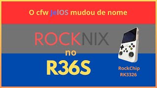 O cfw RockNix no portátil R36S RockChip RK3326 Um fork do JelOS REPUBLICADO [upl. by Ambler]