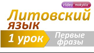 Литовский язык  1 урок  Первые фразы Ежедневные предложения на литовском языке [upl. by Noired]