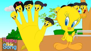 TWEETY Finger Family Nursery Rhyme [upl. by Aikcin126]