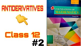 ANTIDERIVATIVES CLASS 12 GYANWALLA [upl. by Lehar620]