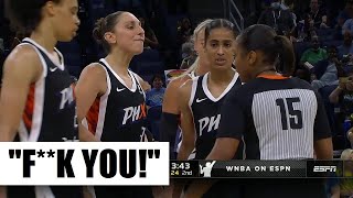 Taurasi EJECTED After SCREAMING At Refs For Not Calling Foul On Candace Parker Receive 2 Technicals [upl. by Ainaled]