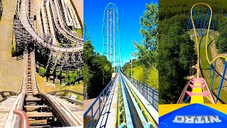 Six Flags Great Adventure Roller Coasters 10 Awesome Front Seat POVs [upl. by Stormy]