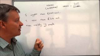 How to calculate mean  average wage exam question [upl. by Anieral]