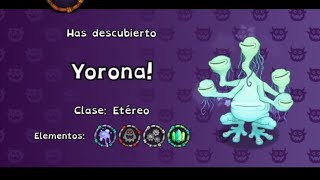 My Singing Monsters Yorona el primer Etéreo de 4 elementos [upl. by Chrisy]