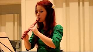 G Sammartini Concerto FDur Allegro  by Lenka Molcanyiova [upl. by Aynotel]