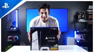 PlayStation 5 Digital Edition Unboxing  Same Power Slimmer Size [upl. by Holder]