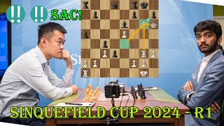 BIG SAC Ding Liren vs Gukesh  Sinquefield Cup 2024  R1 [upl. by Nofpets512]