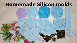 Homemade silicon Molds for art and craft DIY silicon molds for clay and resinSilicon Mold making [upl. by Ahsaf193]