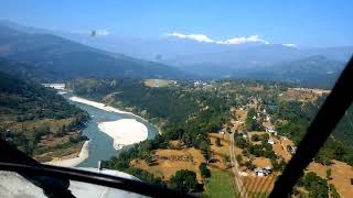 The scene of landing at Tumlingtar airport in Nepal [upl. by Silin304]