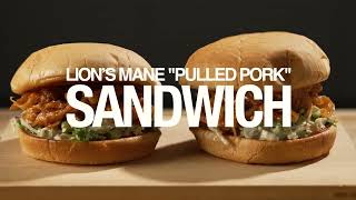 Lion’s Mane quotPulled Porkquot Sandwich [upl. by Assille]