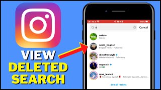 How Can You See Deleted Search History On Instagram [upl. by Lipp]