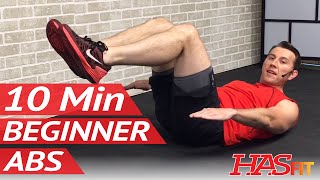 10 Minute Abs Workout for Beginners  10 Min Easy Beginner Ab Workout for Women amp Men at Home [upl. by Aserej]