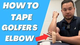 How To Tape Golf Elbow [upl. by Anailuj]