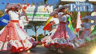 Part 2  💃 Beautiful Mexican Girls Performing the Famous Tapatío Dance in Stunning Colorful Dresses [upl. by Salchunas]