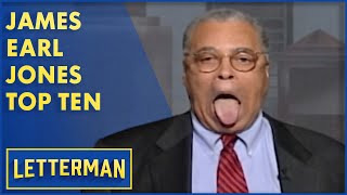 James Earl Jones Top Ten Things That Sound Cool  Letterman [upl. by Nirihs]