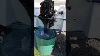 Evinrude 70 hp 1994 Rebuild and after Idle and Linkage Adjustments [upl. by Crawford394]