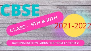 Class 9 amp 10  CBSE  TERMWISE  Rationalised syllabus  PapiyaNandy [upl. by Betty16]