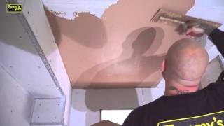 How to plaster a ceiling and wall part 1 [upl. by Krefetz]