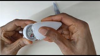 Opening Philips E14 LED Bulb DIY [upl. by Ayatal]