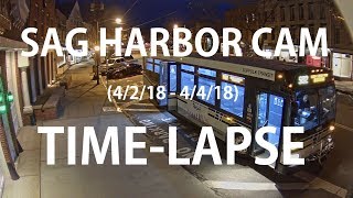 Sag Harbor Street Cam TIMELAPSE 4218  4418 [upl. by Akehsay891]