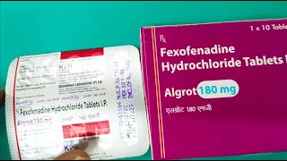 Algrot tablet uses in hindi fexofenadine 180 mg  algrot tablet does sides effect एलर्जी के लिए [upl. by Kubis]