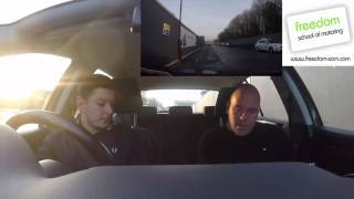 Daniel training for RoSPA Advanced Driving Test with Phil Knight session 1 [upl. by Korenblat]