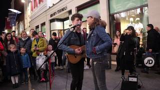 Allie Sherlock raps during Girls Like You with Padraig Cahill Maroon 5 [upl. by Rysler706]