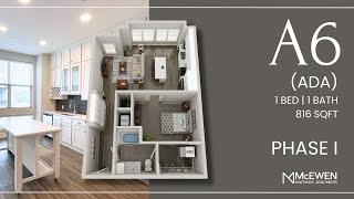 A6  14007  ADA  Phase I  One Bedroom  Virtual Tour  McEwen Northside Apartments [upl. by Wivinah]